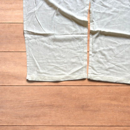 Vintage linen style baggy wide leg trousers in off white.