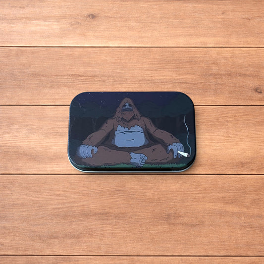 The Big Lez Show Sassy Sasquatch storage tin box.
