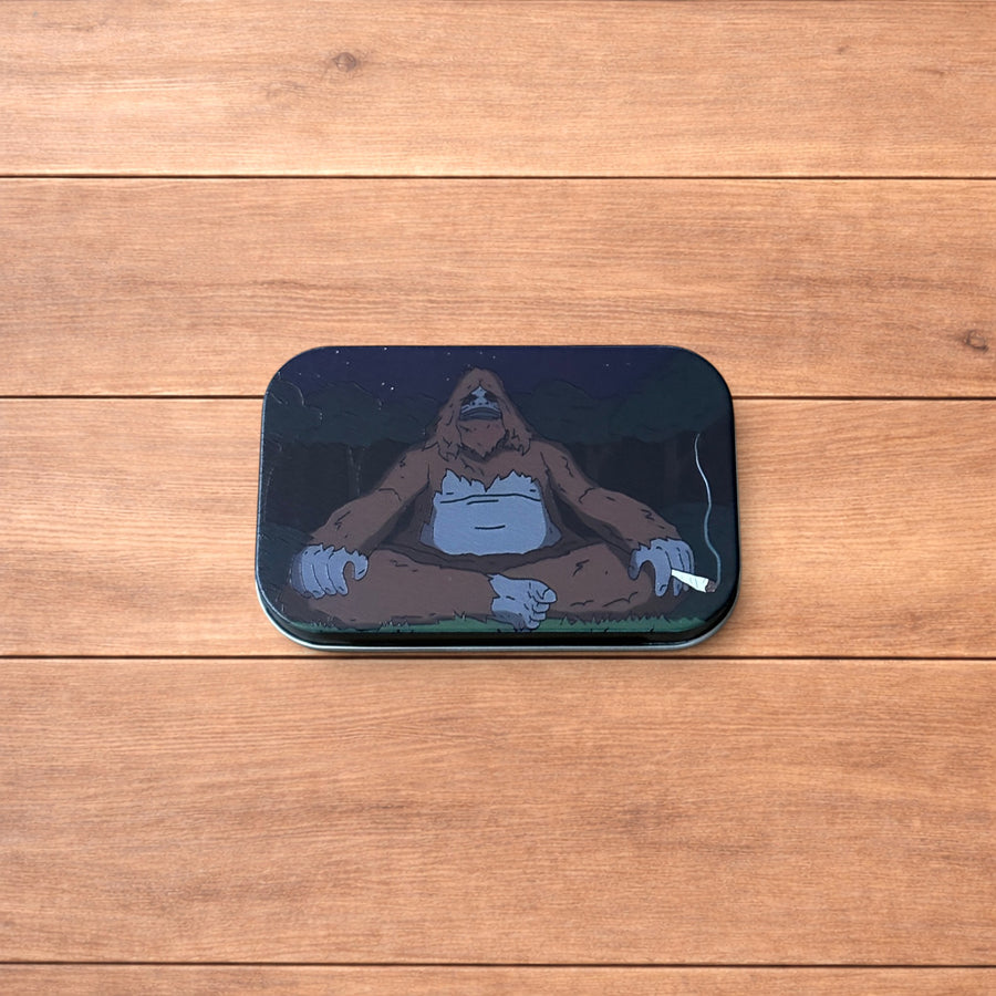 The Big Lez Show Sassy Sasquatch storage tin box.