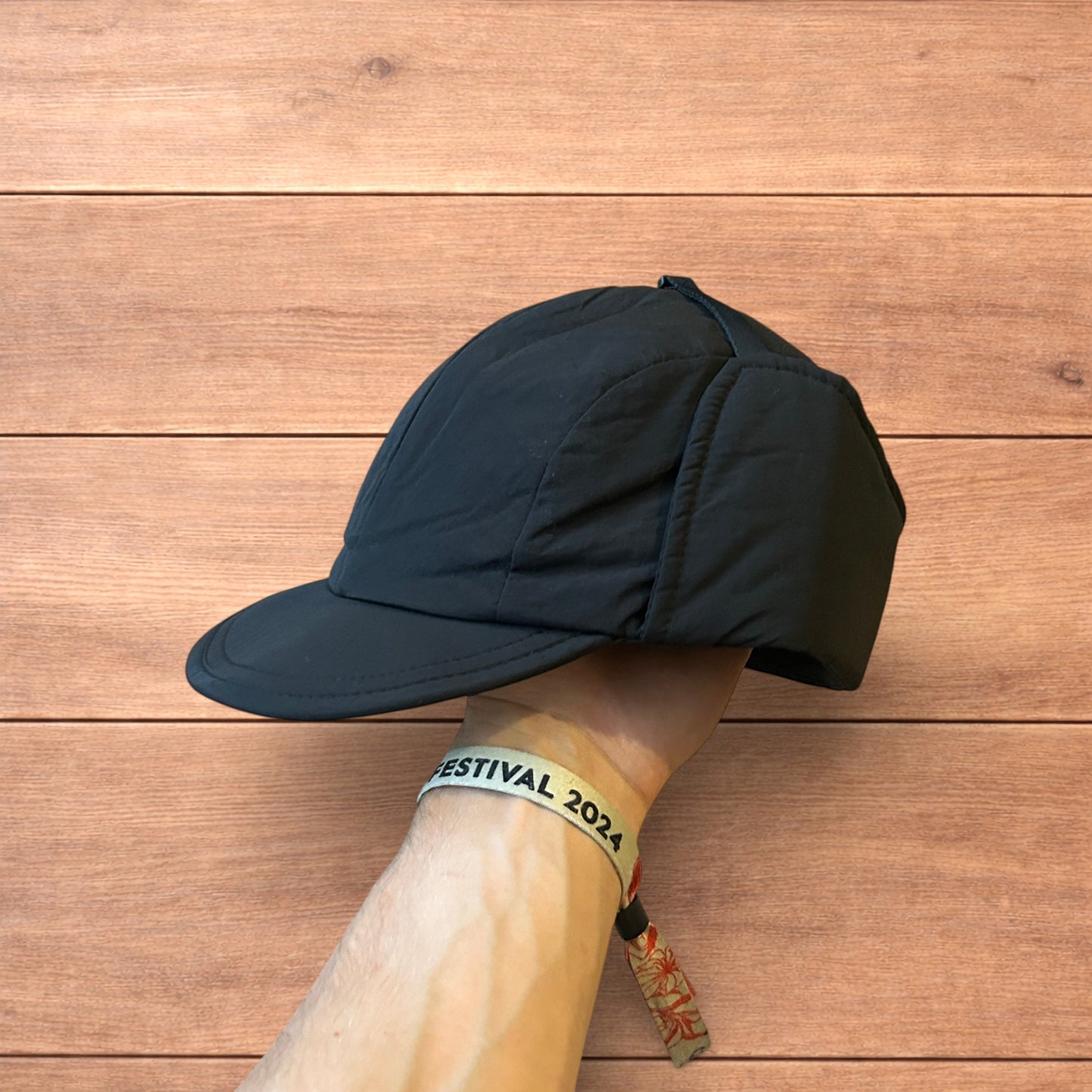Insane Russian Trapper Korean padded hat cap in black.