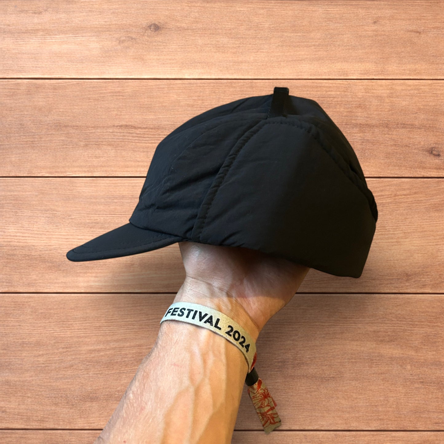 Insane Russian Trapper Korean padded hat cap in black.