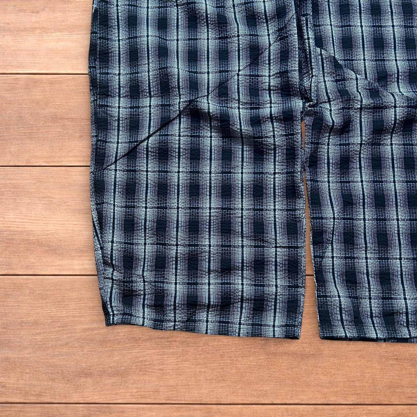 Lovely baggy wide leg checkered lounge pants trousers in black/white.