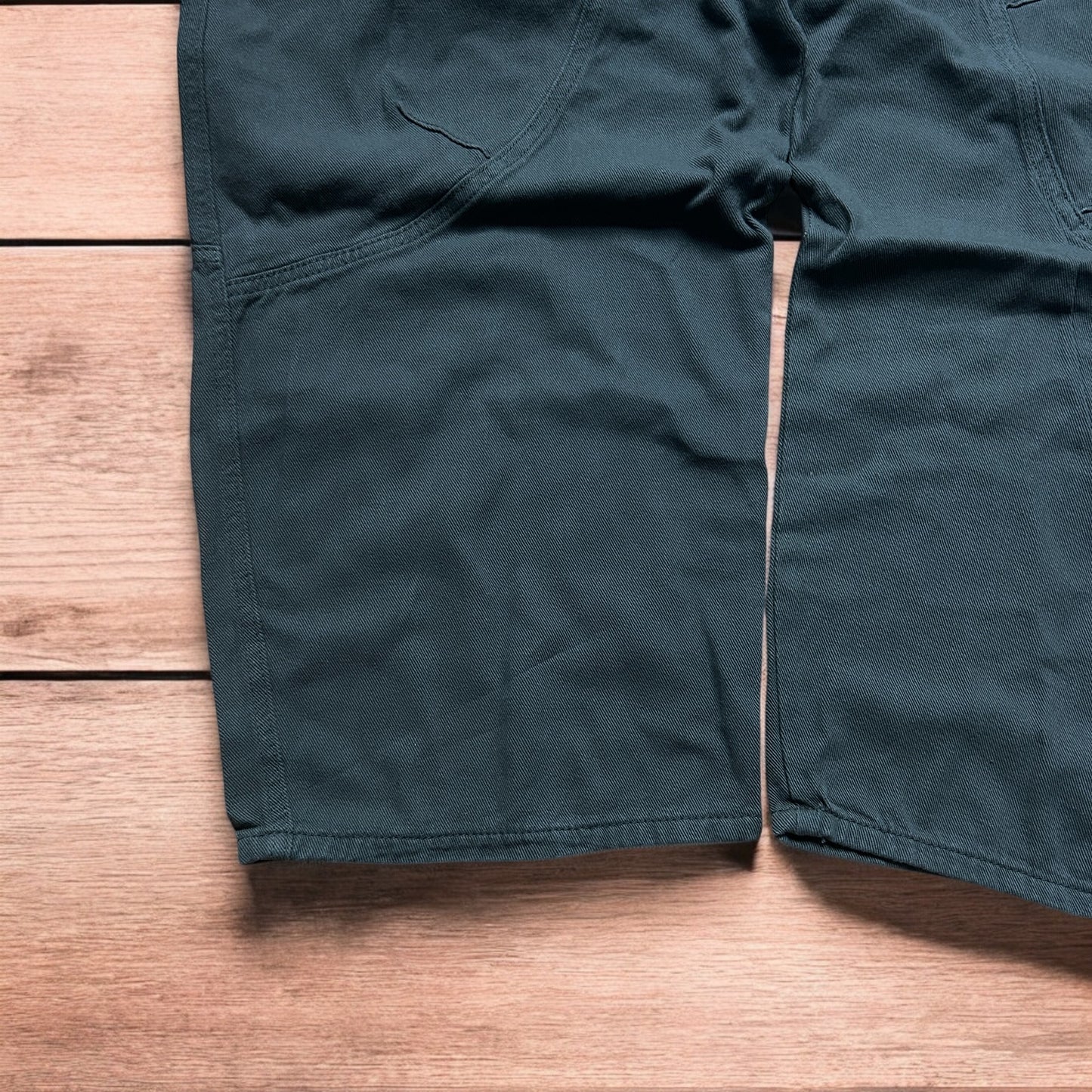 Vintage Military style baggy wide leg cargo trousers in khaki green.