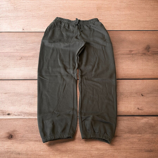 Incredible baggy wide leg Korean joggers in dark grey.