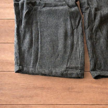 Lovely baggy wide leg woolly lounge pants joggers with stripes in brown.