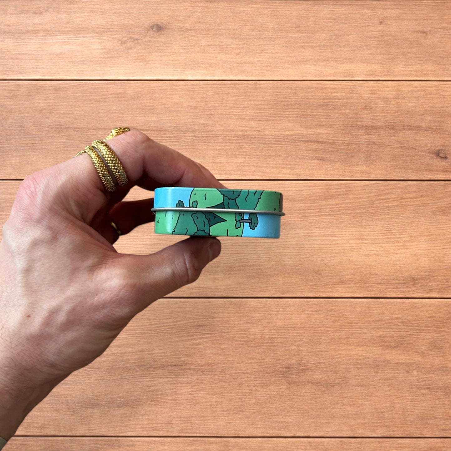 The Big Lez Show Sassy Sasquatch storage tin box.