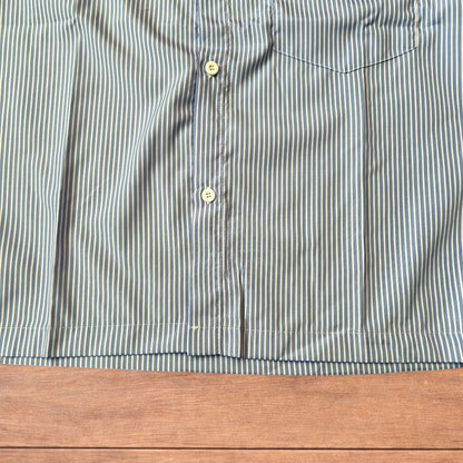 Lovely striped lightweight short sleeve button up shirt in blue/white.