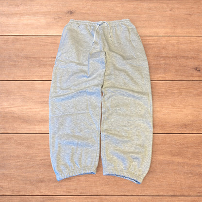 Incredible baggy wide leg Korean joggers in marl grey.