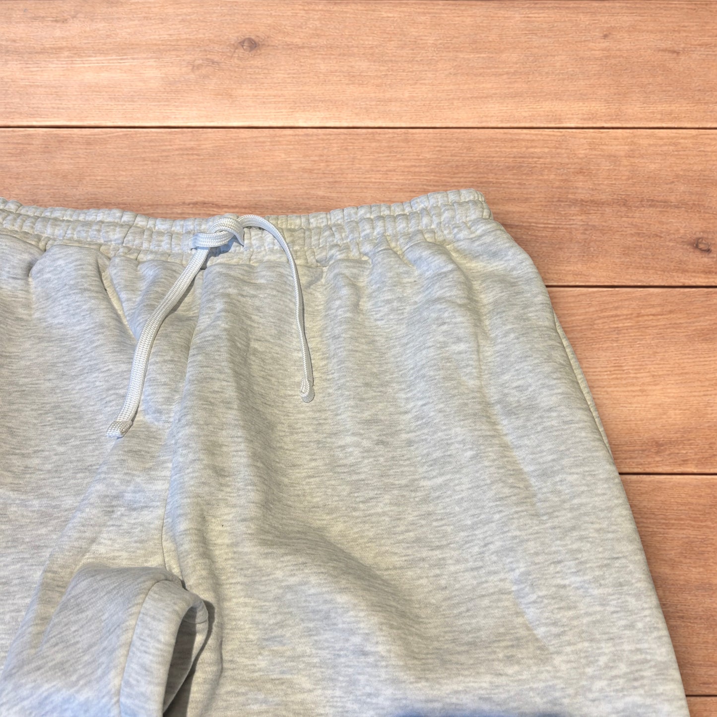 Incredible baggy wide leg Korean joggers in marl grey.