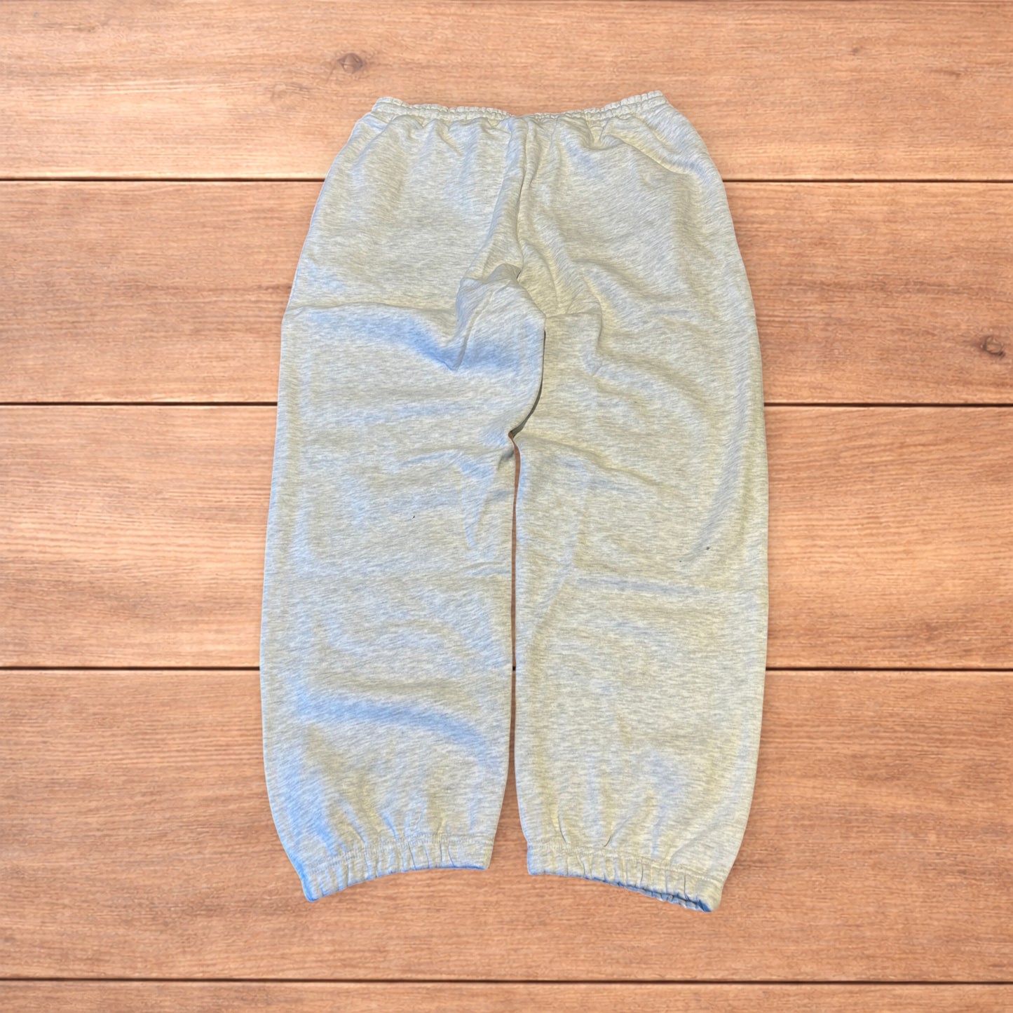 Incredible baggy wide leg Korean joggers in marl grey.
