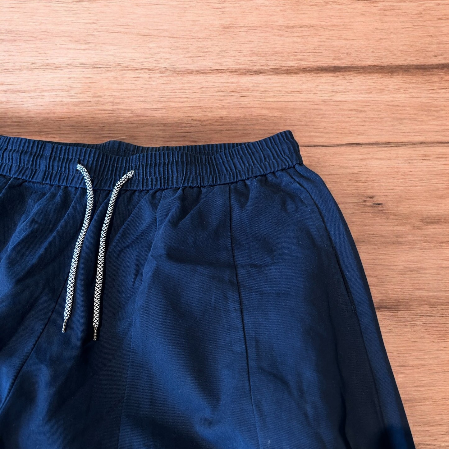 Incredible super baggy wide leg parachute trousers in dark navy blue.
