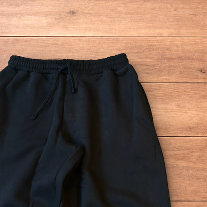 Incredible baggy wide leg Korean joggers in black.