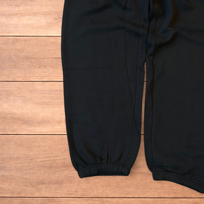 Incredible baggy wide leg Korean joggers in black.