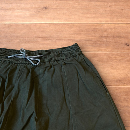 Incredible super baggy wide leg parachute trousers in khaki green.