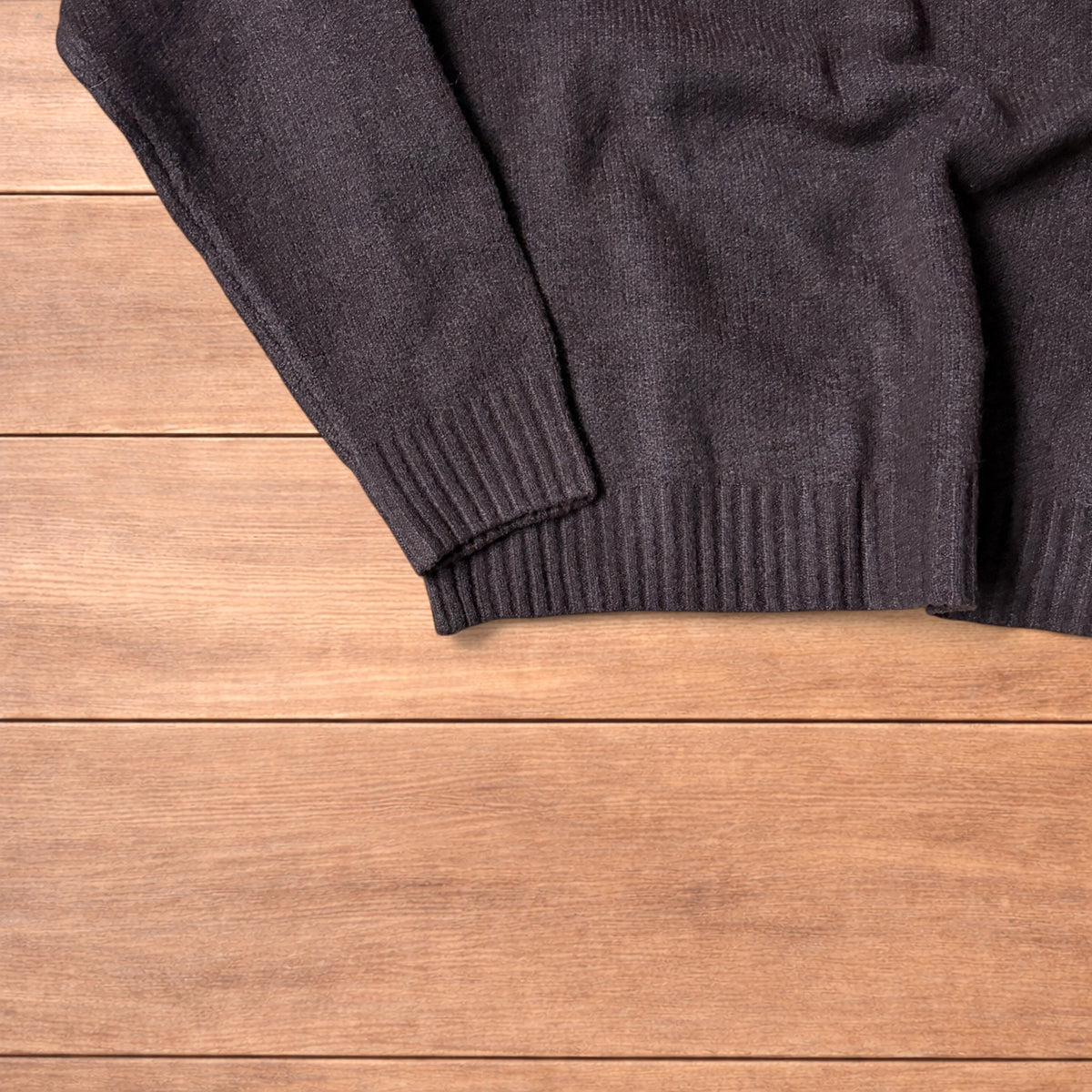 Vintage style knitted sweater jumper in brown.