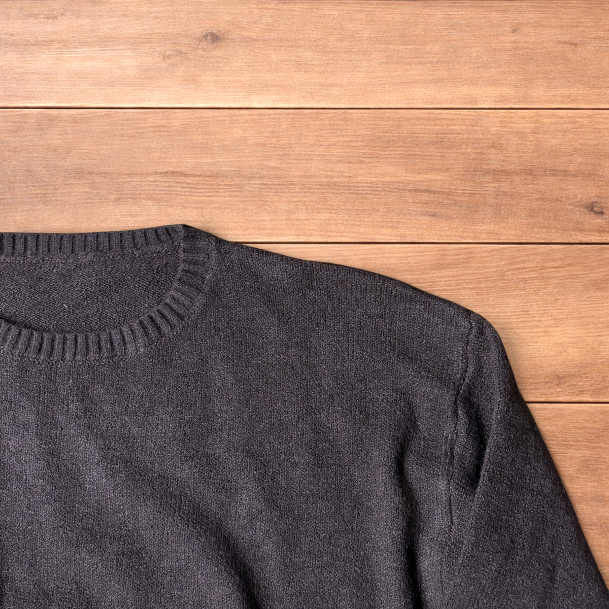 Vintage style knitted sweater jumper in brown.