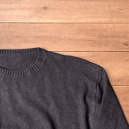 Vintage style knitted sweater jumper in brown.