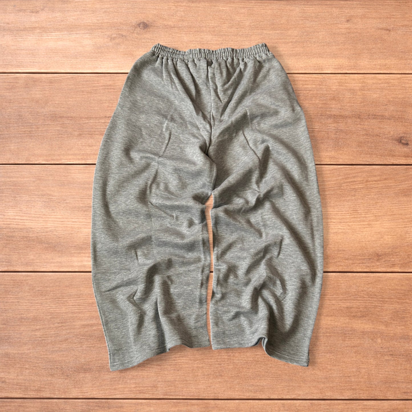Incredible super baggy wide leg Korean joggers in marl grey.