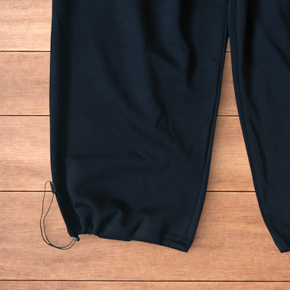 Insane Korean super baggy wide leg joggers in black.