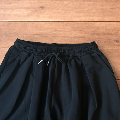 Insane Korean super baggy wide leg joggers in black.