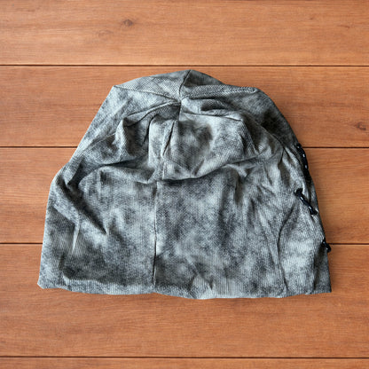 Cool winter camo tundra print beanie hat in khaki/brown.