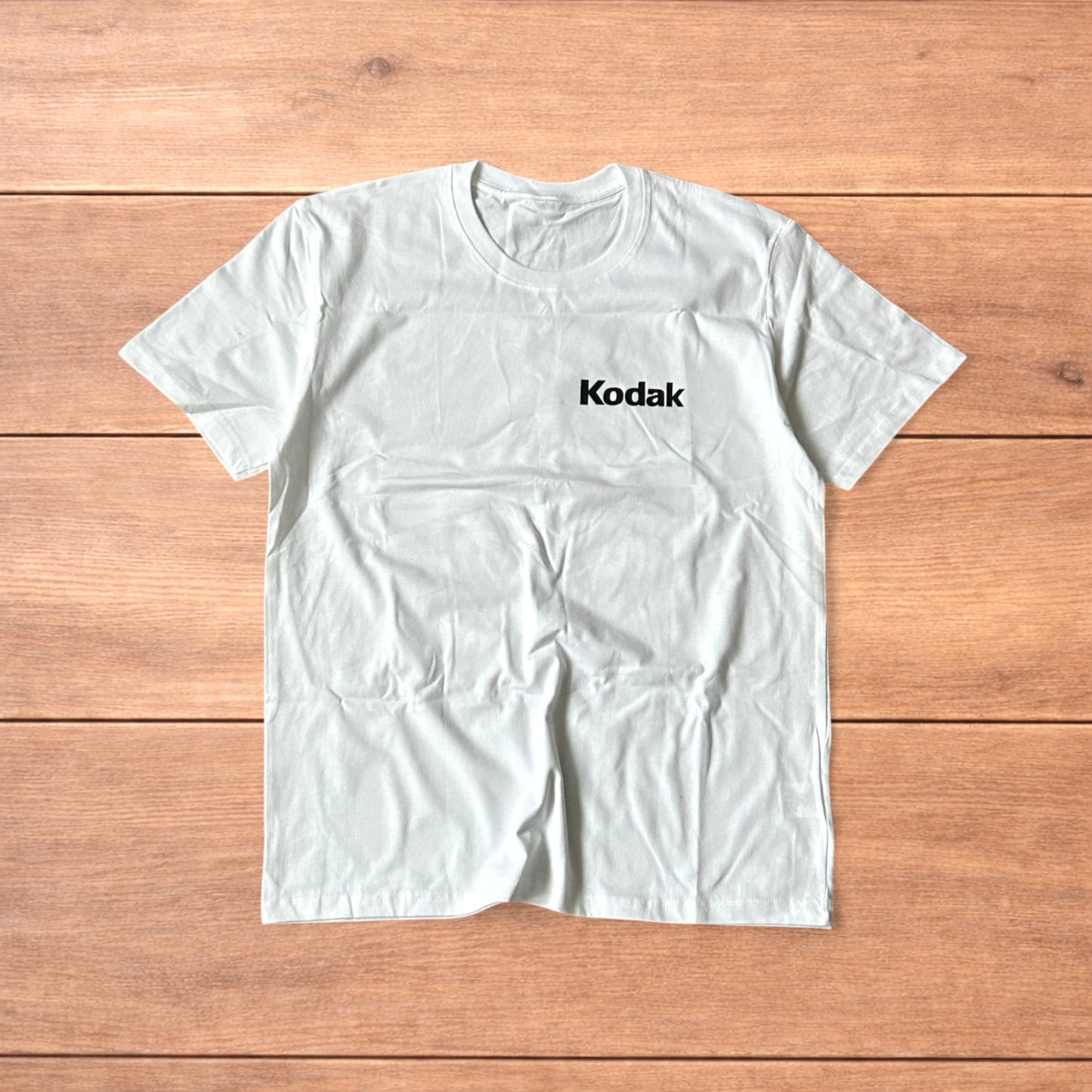 Vintage style Kodak T-shirt with front graphic in white.