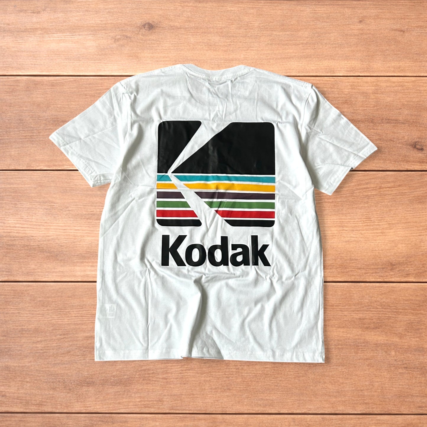 Vintage style Kodak T-shirt with front graphic in white.