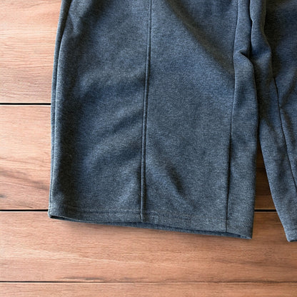 Super baggy wide leg Korean joggers in dark grey.