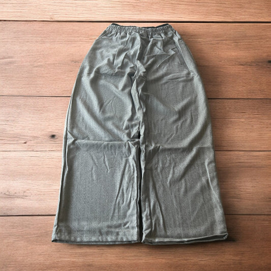 Lovely baggy wide leg pinstripe lounge pants trousers in grey/beige.