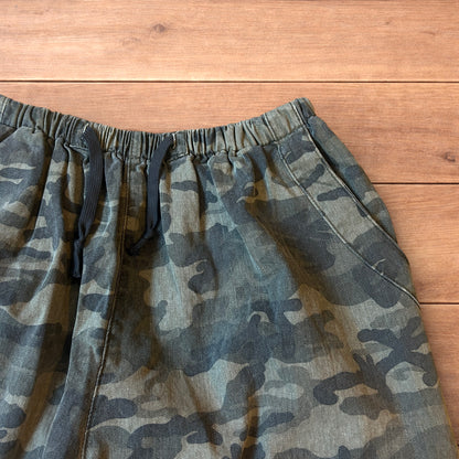 Super baggy wide leg parachute joggers trousers in army camo.