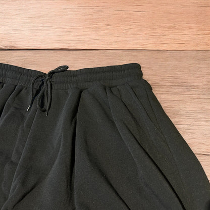 Lovely super baggy wide leg Japanese joggers in black.