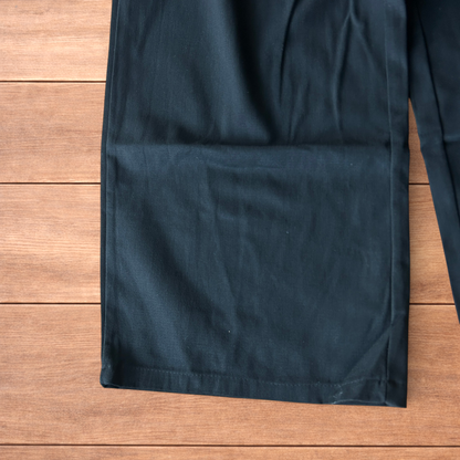Incredible super baggy wide leg workwear trousers in black.
