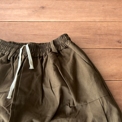 Incredible super baggy wide leg workwear trousers in brown.