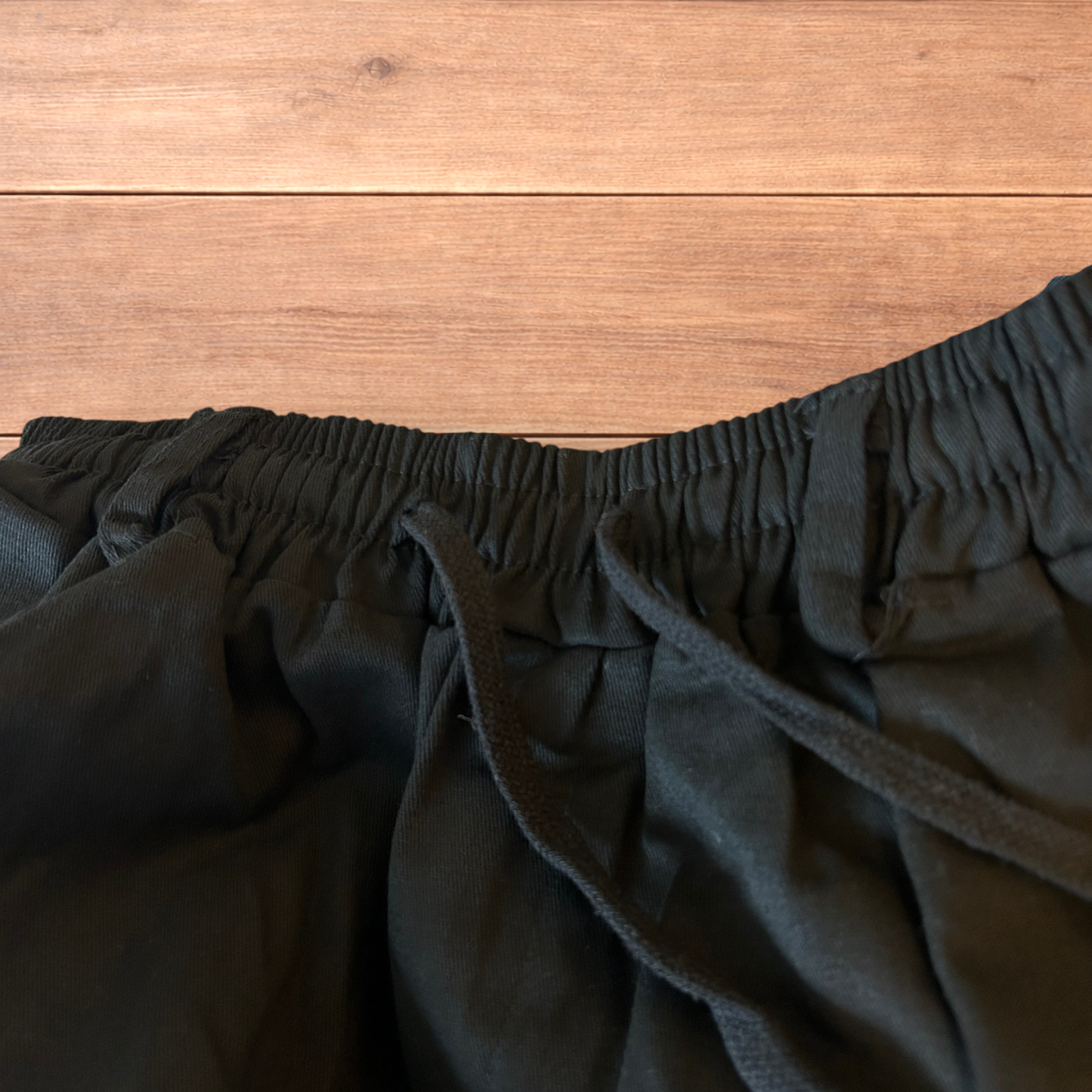 Incredible super baggy wide leg workwear trousers in black.
