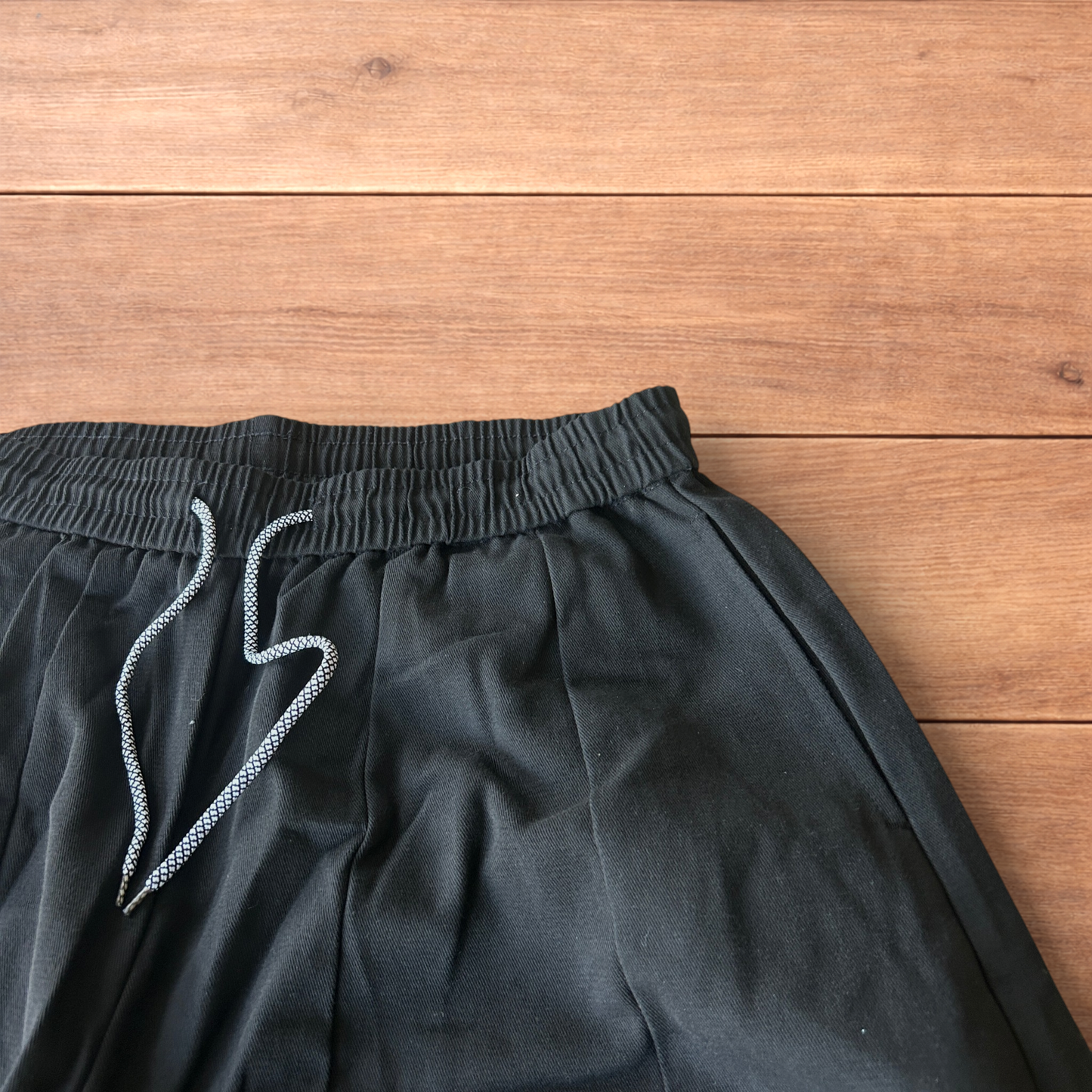 Incredible super baggy wide leg parachute trousers in black.