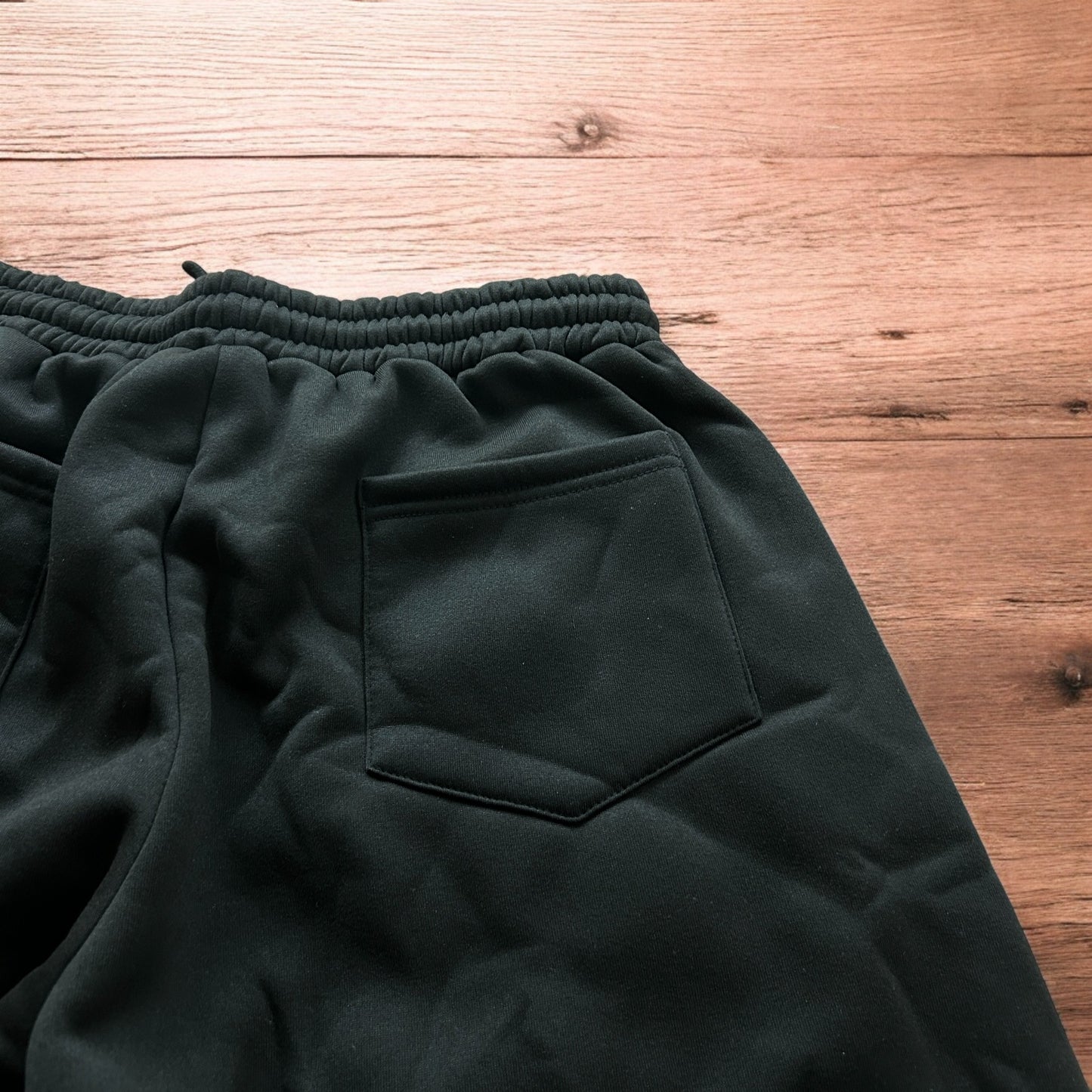 Super baggy wide leg Korean joggers in black.