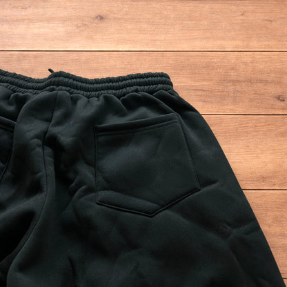 Super baggy wide leg Korean joggers in black.