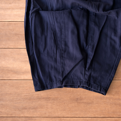 Incredible super baggy wide leg parachute trousers in navy blue.