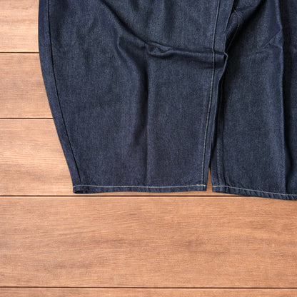 Super baggy wide leg balloon fit jeans in indigo.