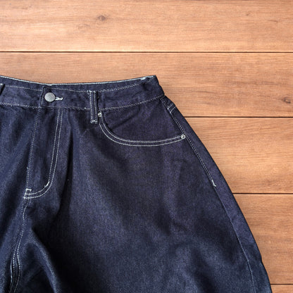 Super baggy wide leg balloon fit jeans in indigo.