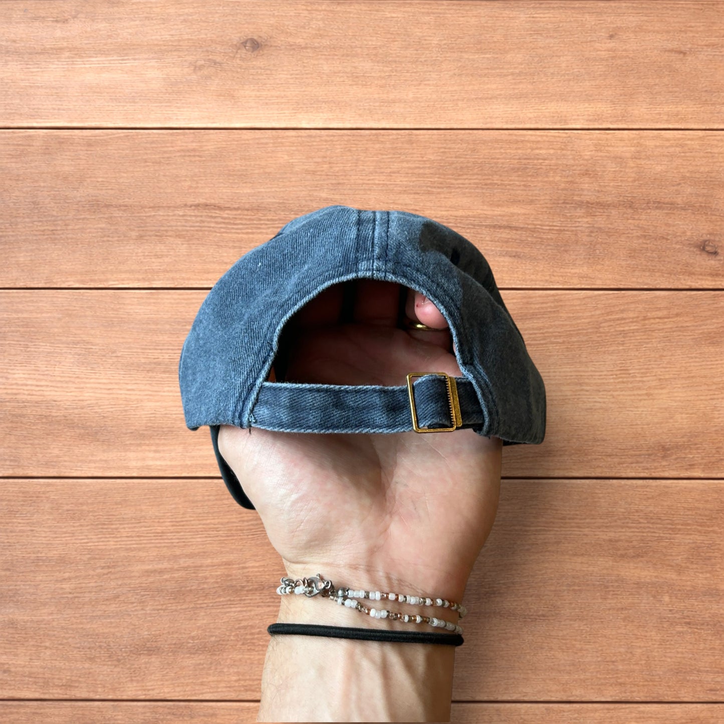 Vintage style Milf fishing cap hat in washed navy blue.