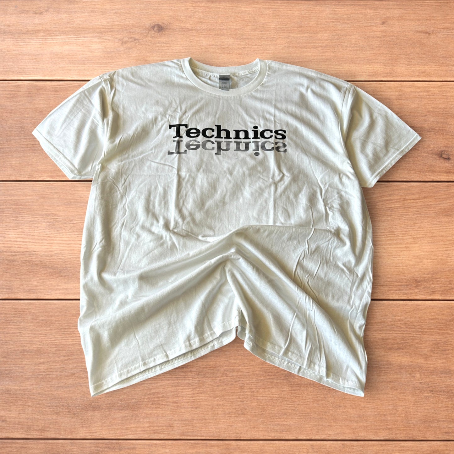 Technics Music Dj tshirt in white with front graphic print.