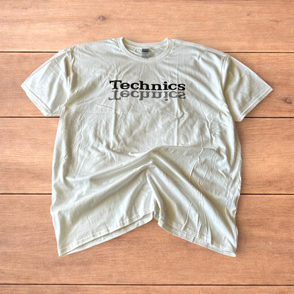 Technics Music Dj tshirt in white with front graphic print.
