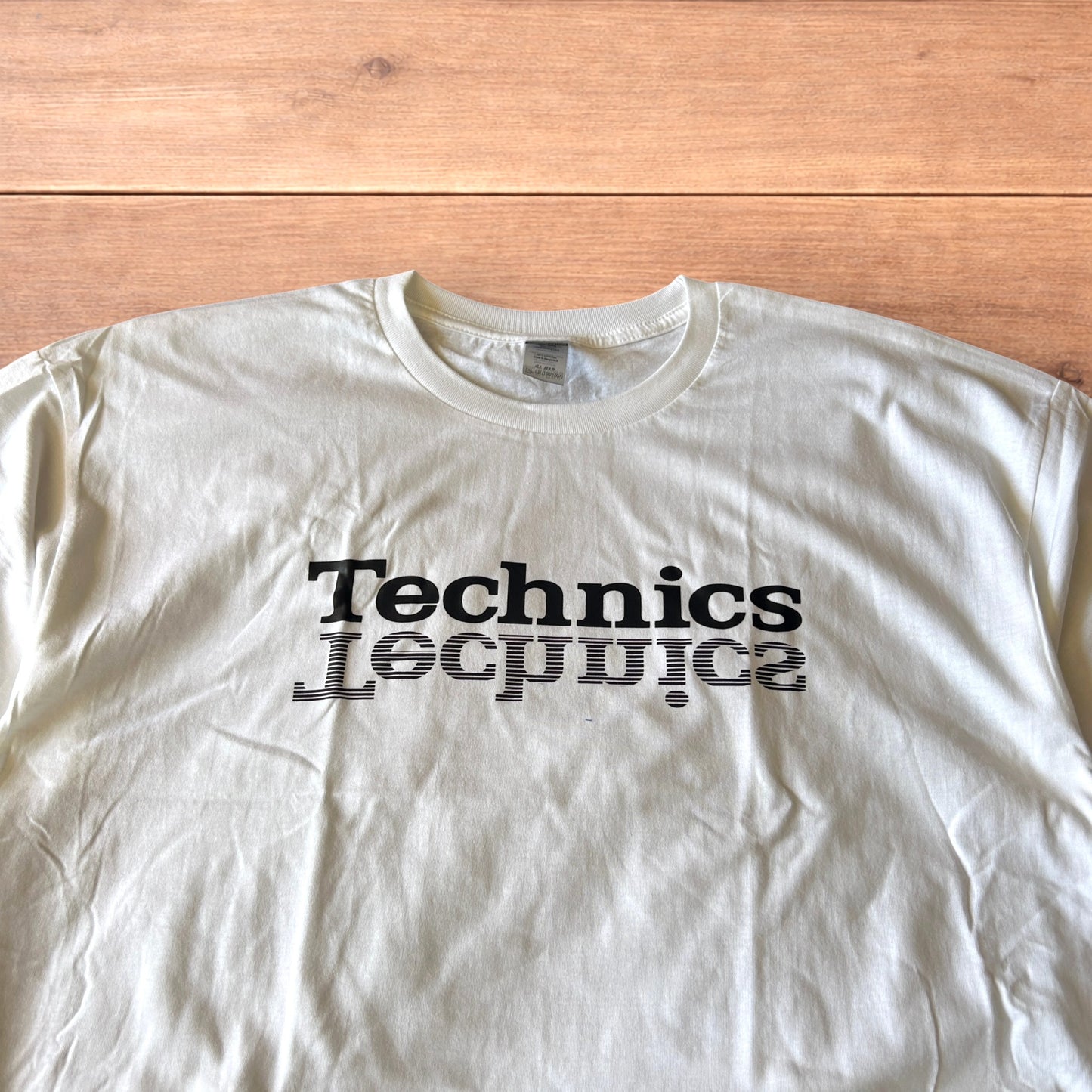 Technics Music Dj tshirt in white with front graphic print.