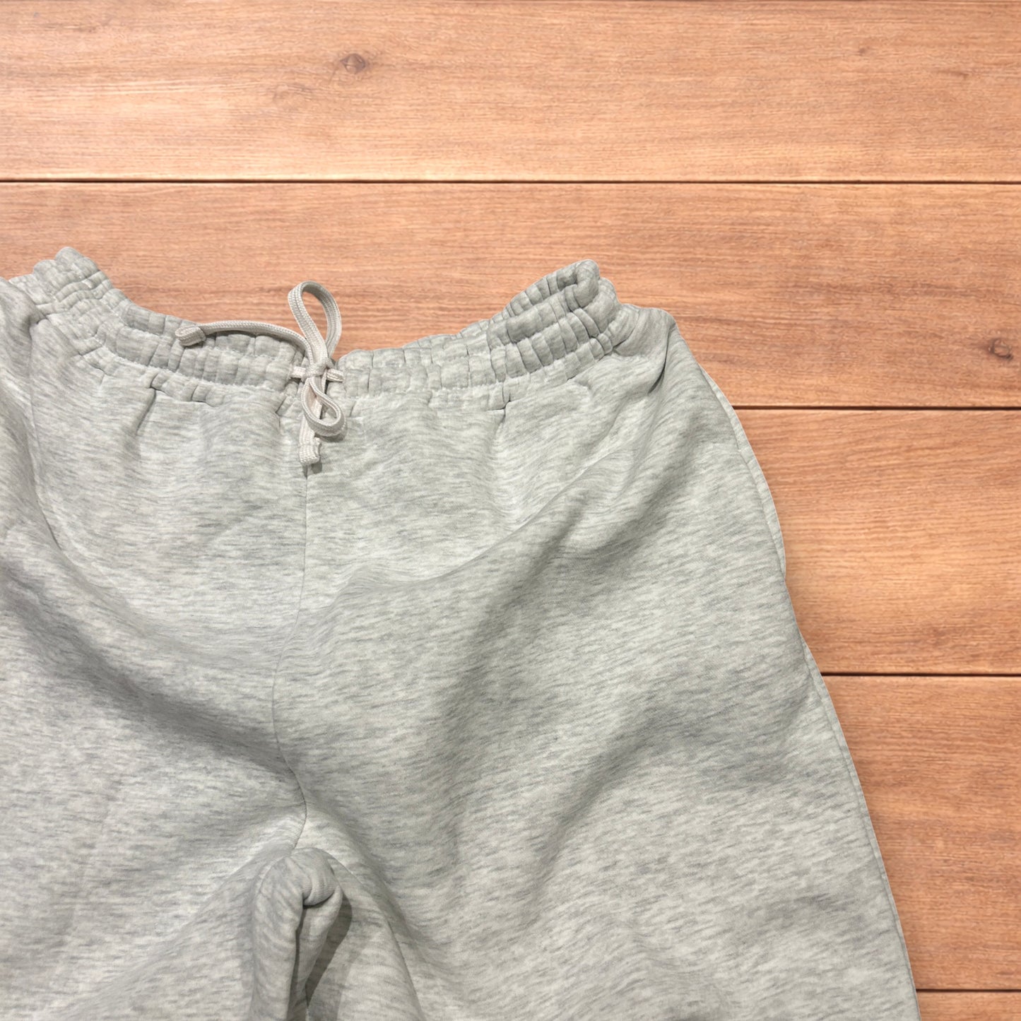 Incredible super baggy wide leg Korean joggers in marl grey.