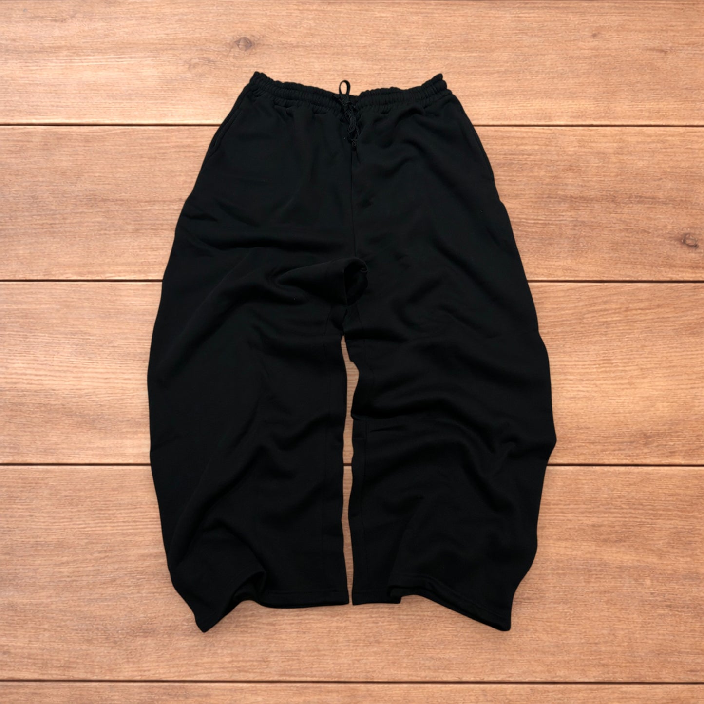Incredible super baggy wide leg Korean joggers in black