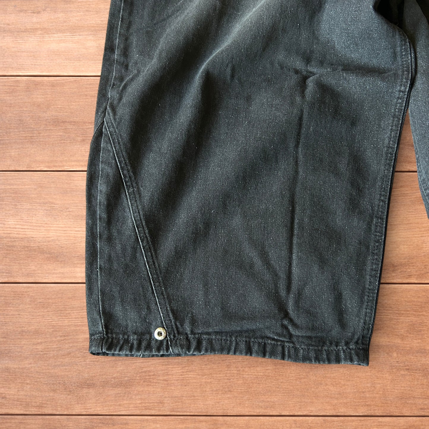 Incredible super baggy wide leg balloon fit jeans in washed black.