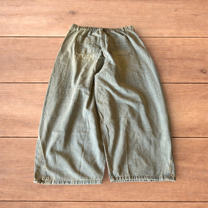 Incredible super baggy wide leg balloon fit jeans in light blue wash.