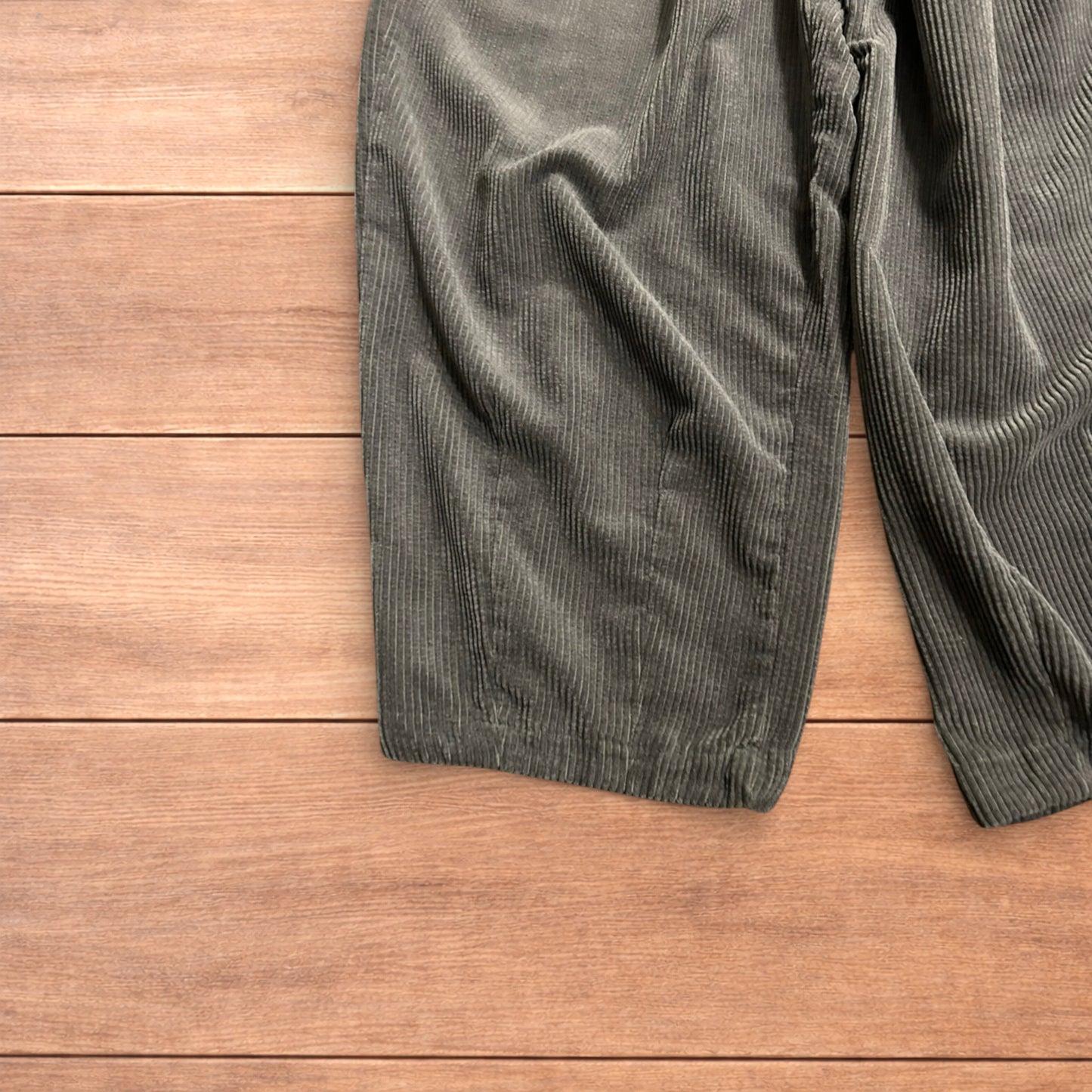 Super baggy wide leg skater corduroy trousers in grey.