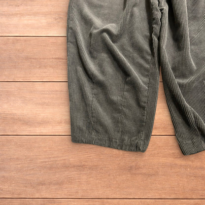 Super baggy wide leg skater corduroy trousers in grey.